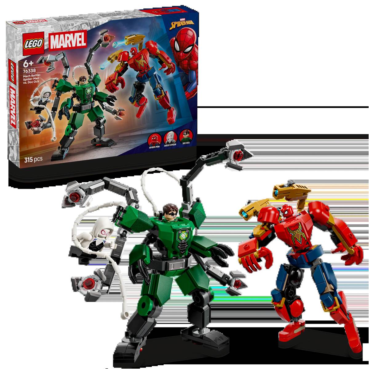LEGO Marvel Mech Battle Spider-Man vs. Doc Ock • Set 76338