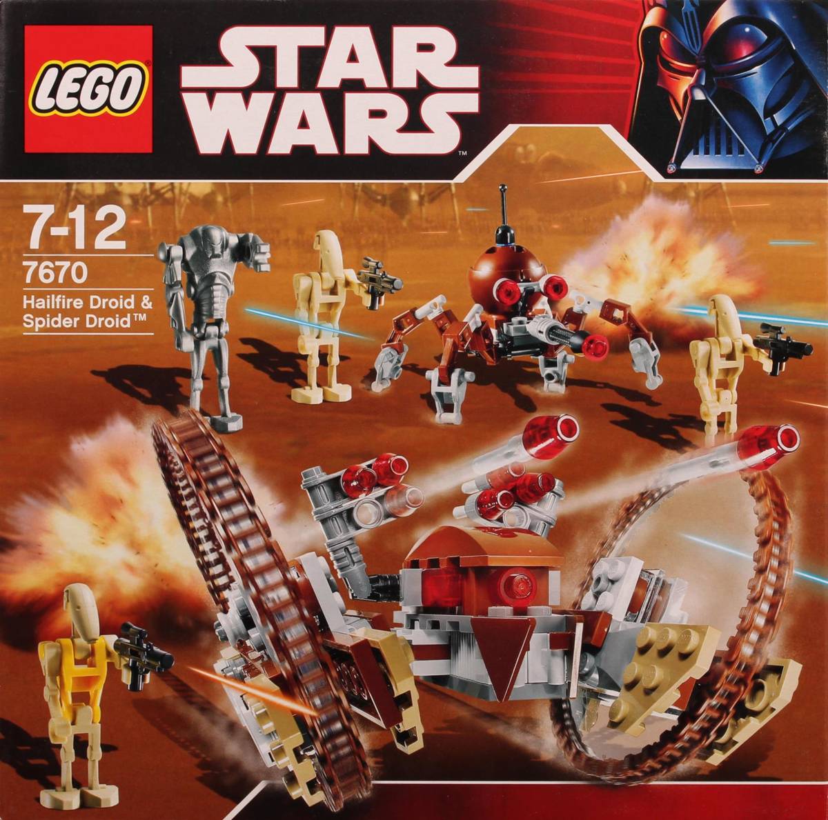 LEGO Star Wars Hailfire Droid & Spider Droid • Set 7670