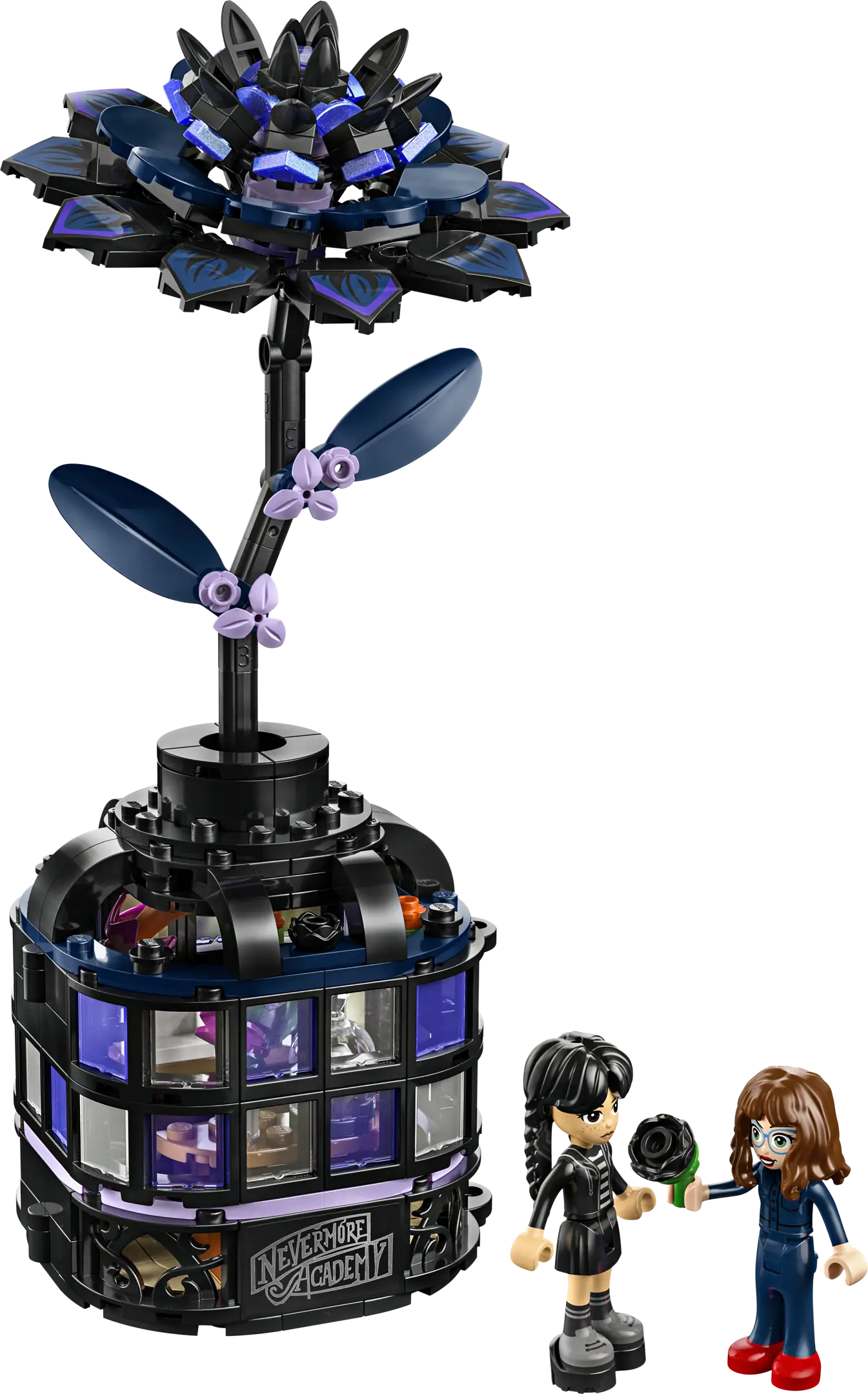 LEGO Wednesday Black Dahlia Flower • Set 76784 • SetDB