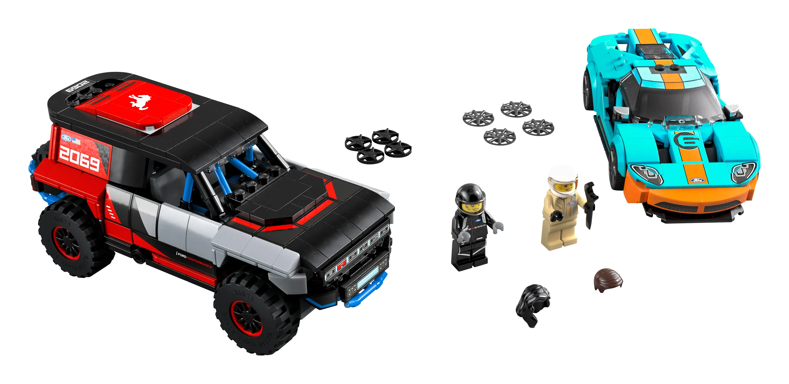 LEGO Speed Champions Ford GT Heritage Edition and Bronco R