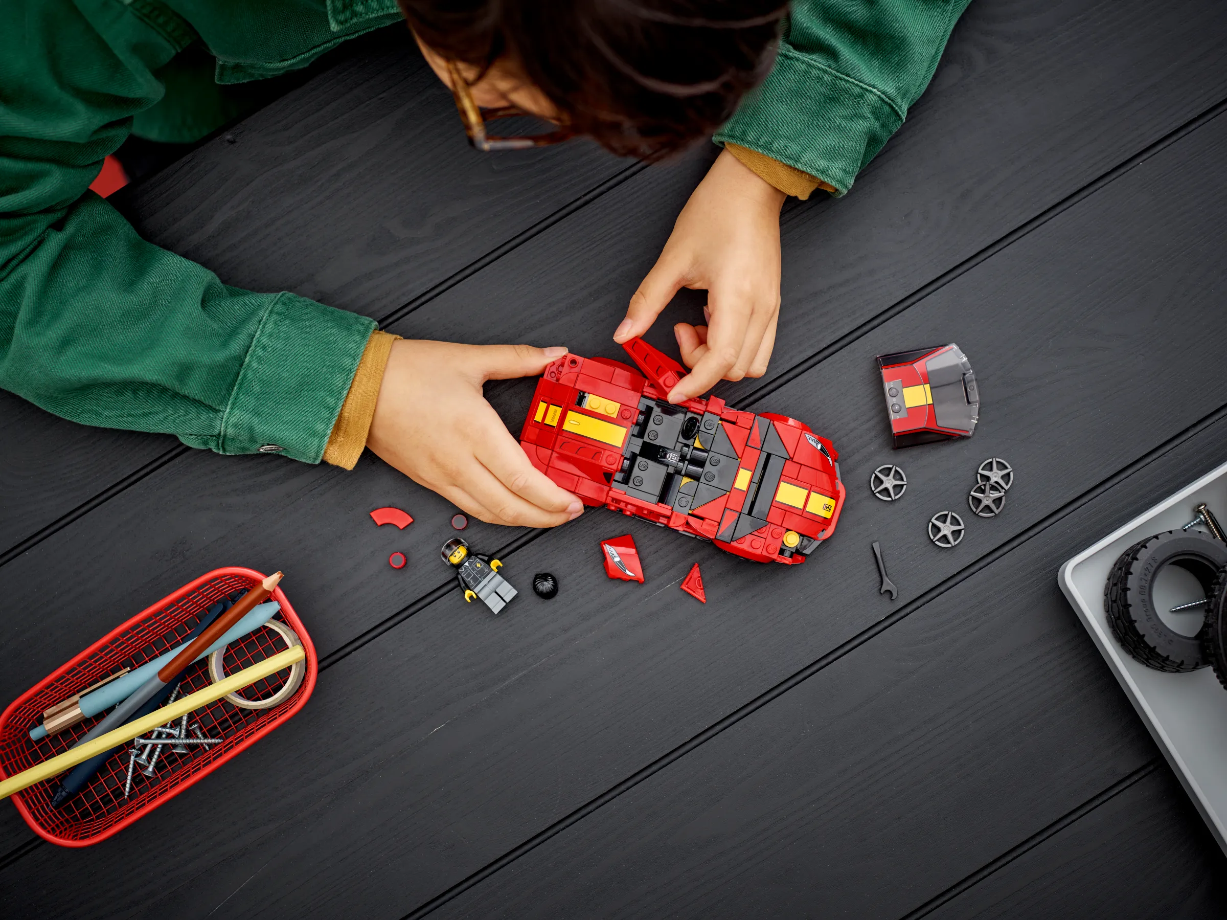 ROSSO ブークレカーデイガン Amazon.com: LEGO Technic Ferrari 488 GTE “AF Corse #51” 42125