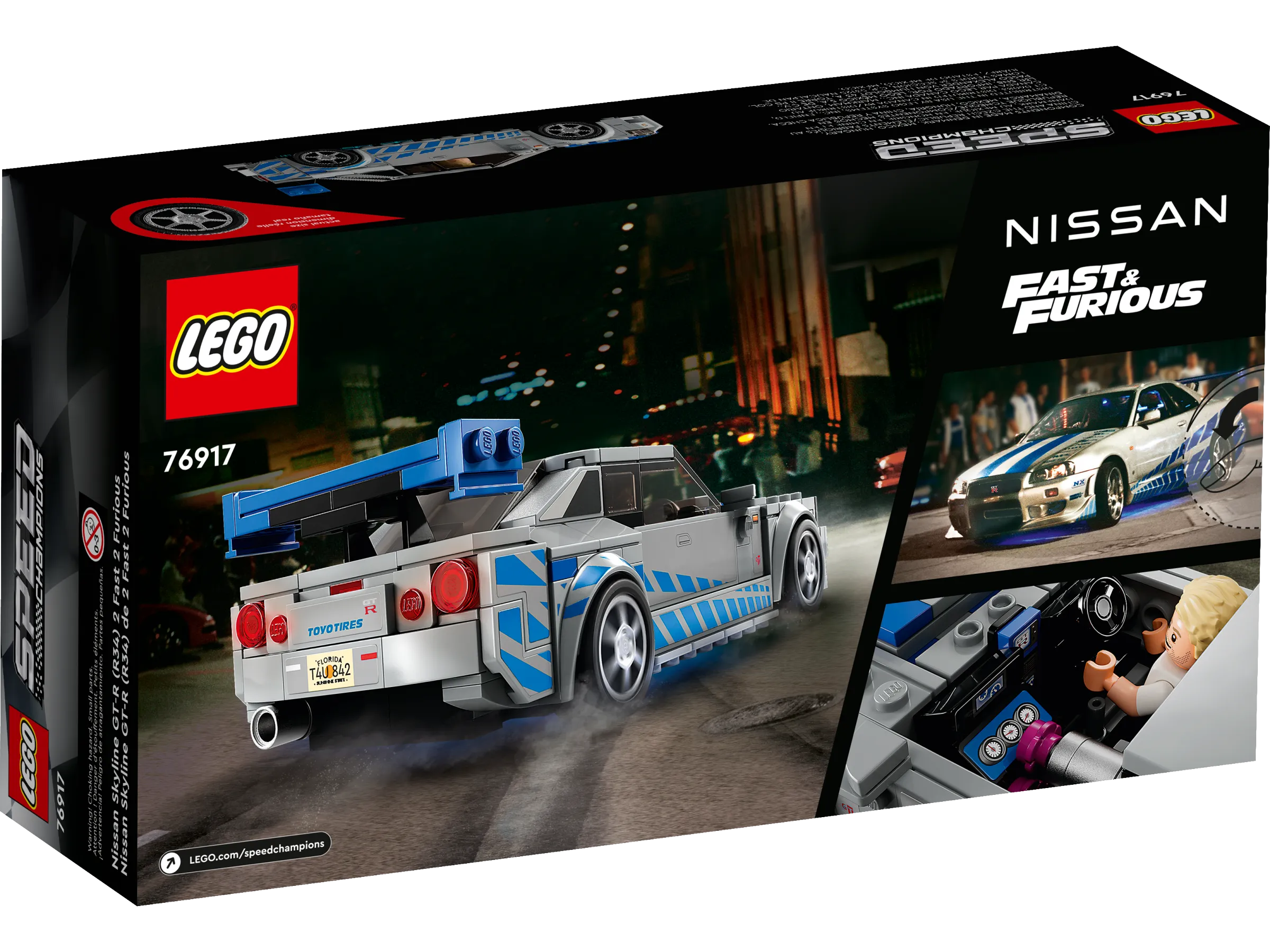 カメレオンリーダー 76917 NISSAN Skyline GT-R R34 ▷ Dodge CHALLENGER - Lego