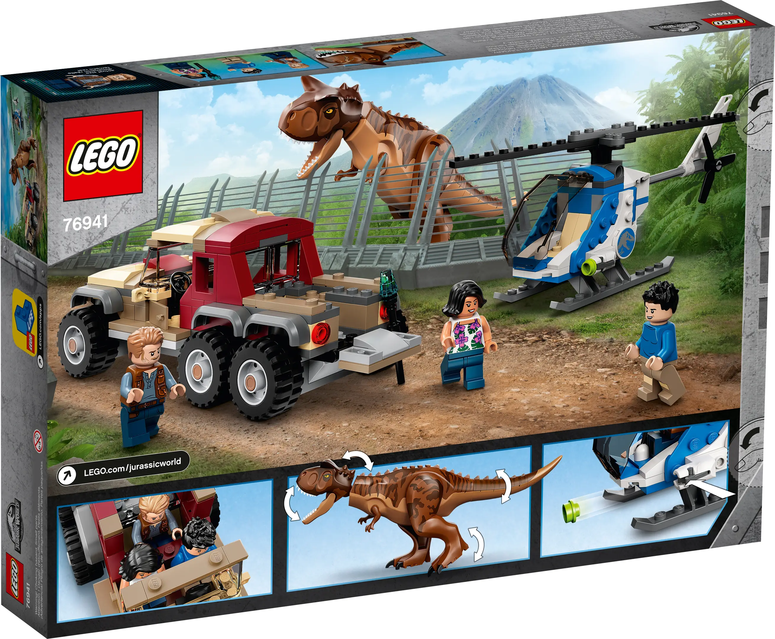 LEGO Jurassic World Carnotaurus Dinosaur Chase Set 76941