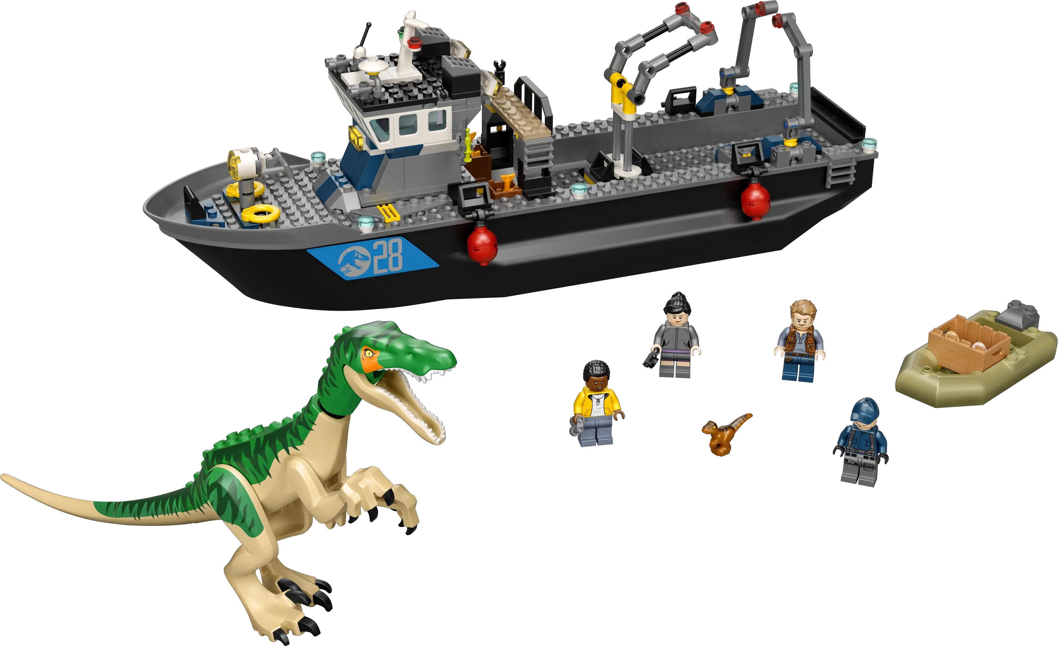 LEGO Jurassic World Baryonyx Dinosaur Boat Escape1