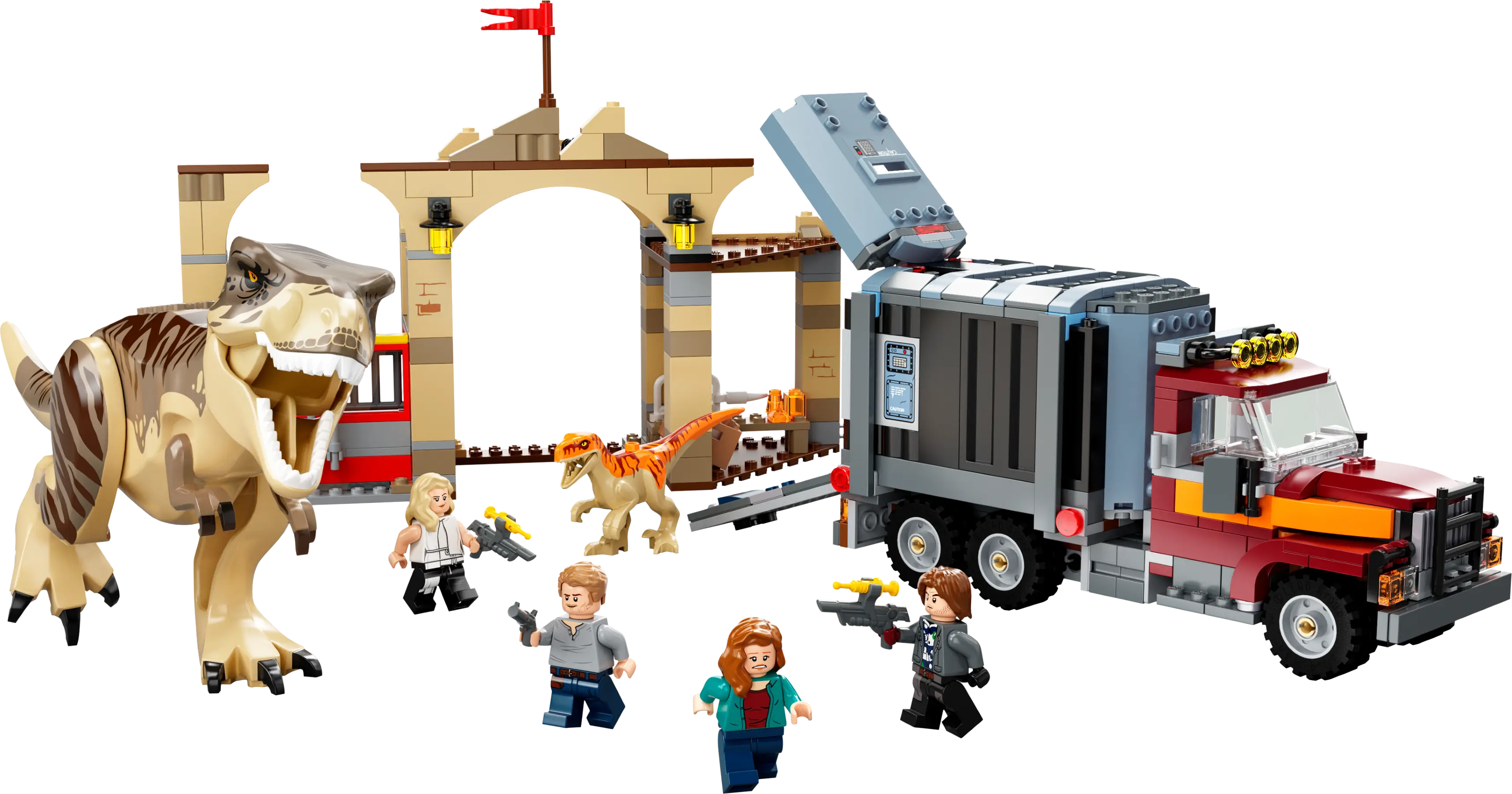 LEGO Jurassic World T. rex & Atrociraptor Dinosaur Breakout