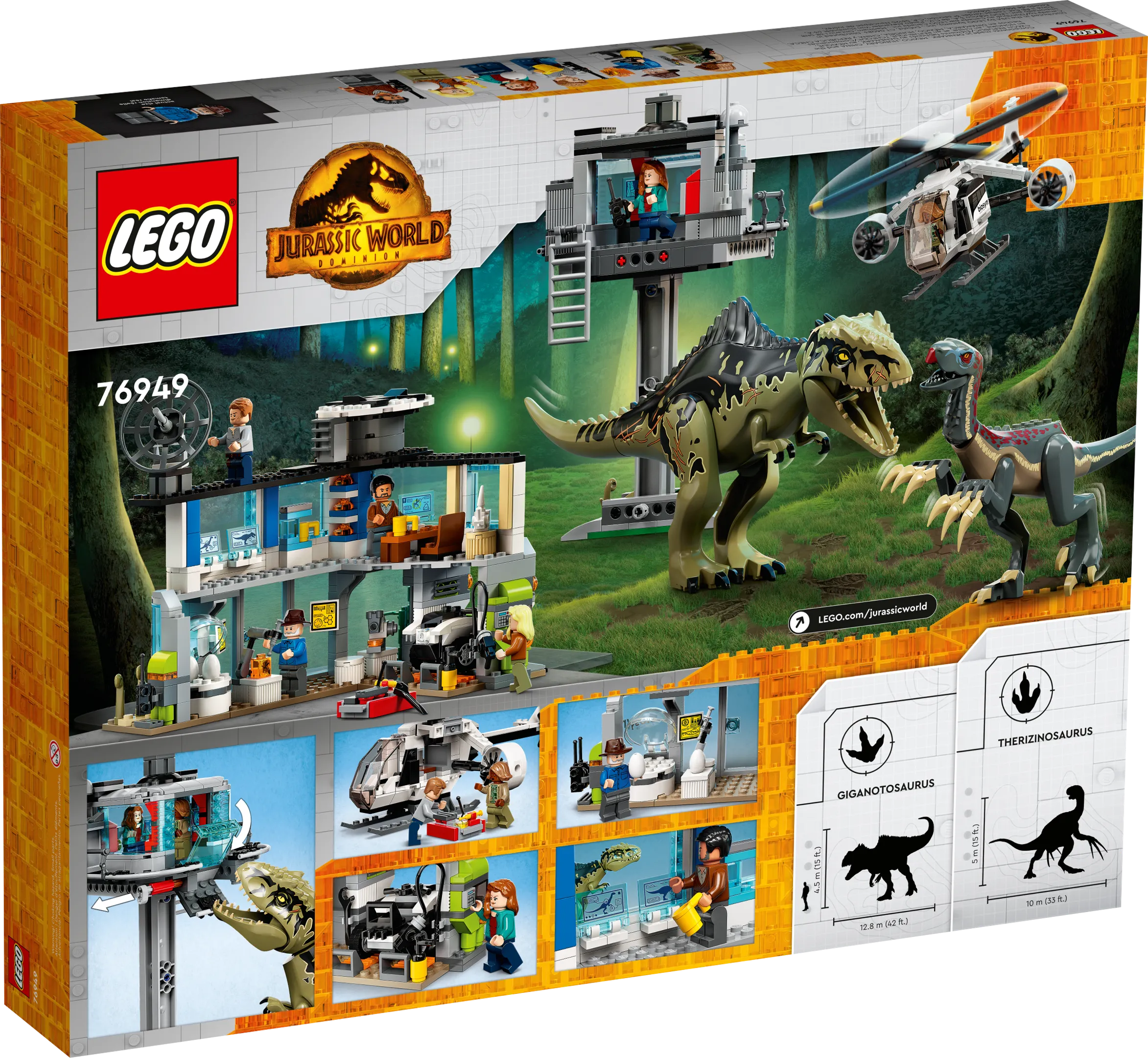 LEGO Jurassic World Giganotosaurus Therizinosaurus Attack