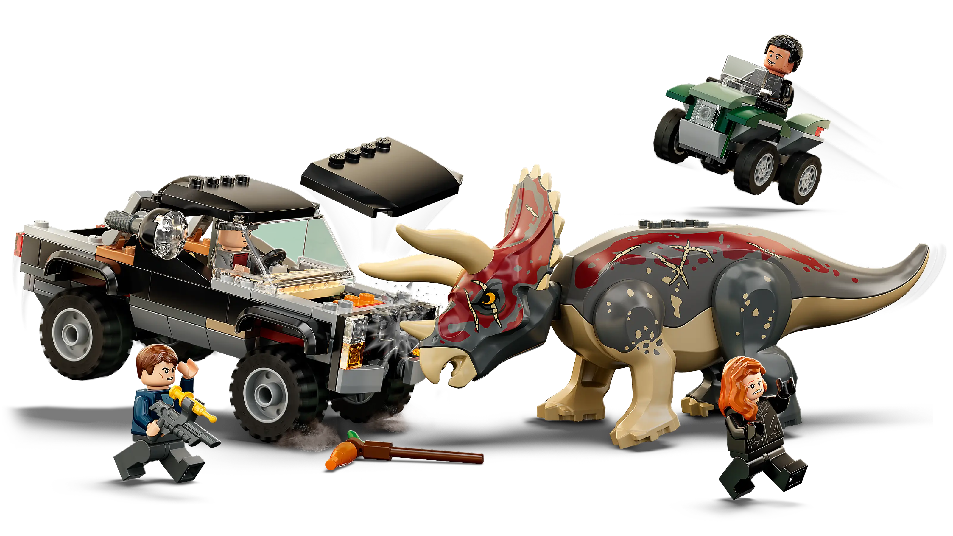 LEGO Jurassic World Triceratops Pickup Truck Ambush