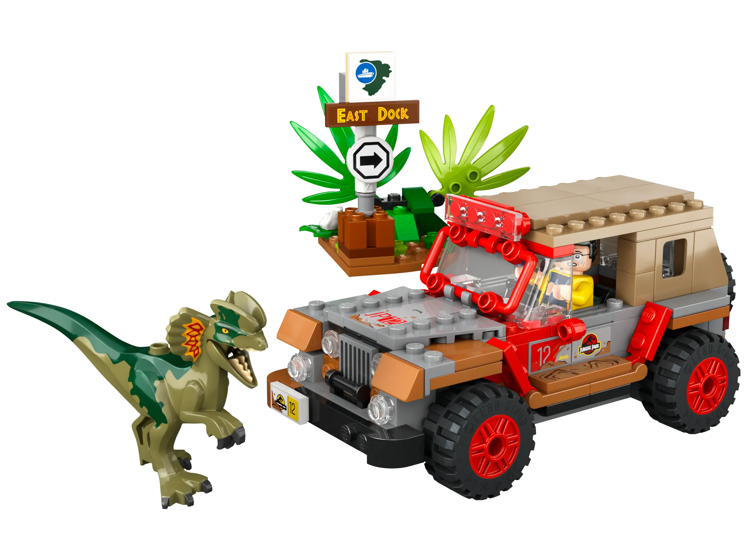 LEGO Jurassic World Dilophosaurus Ambush • Set 76958 • SetDB