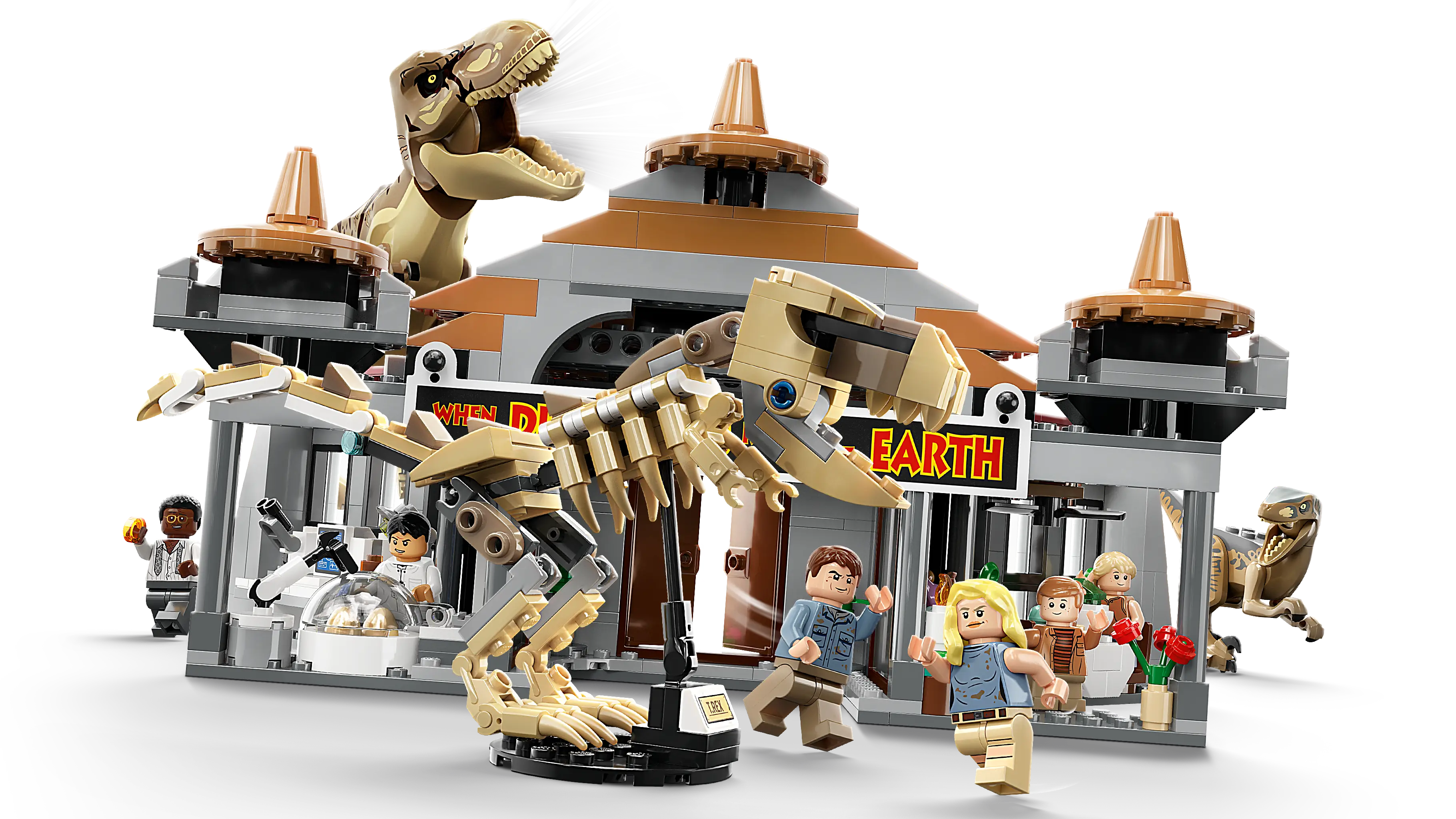 LEGO Jurassic World Visitor Center T. rex & Raptor Attack