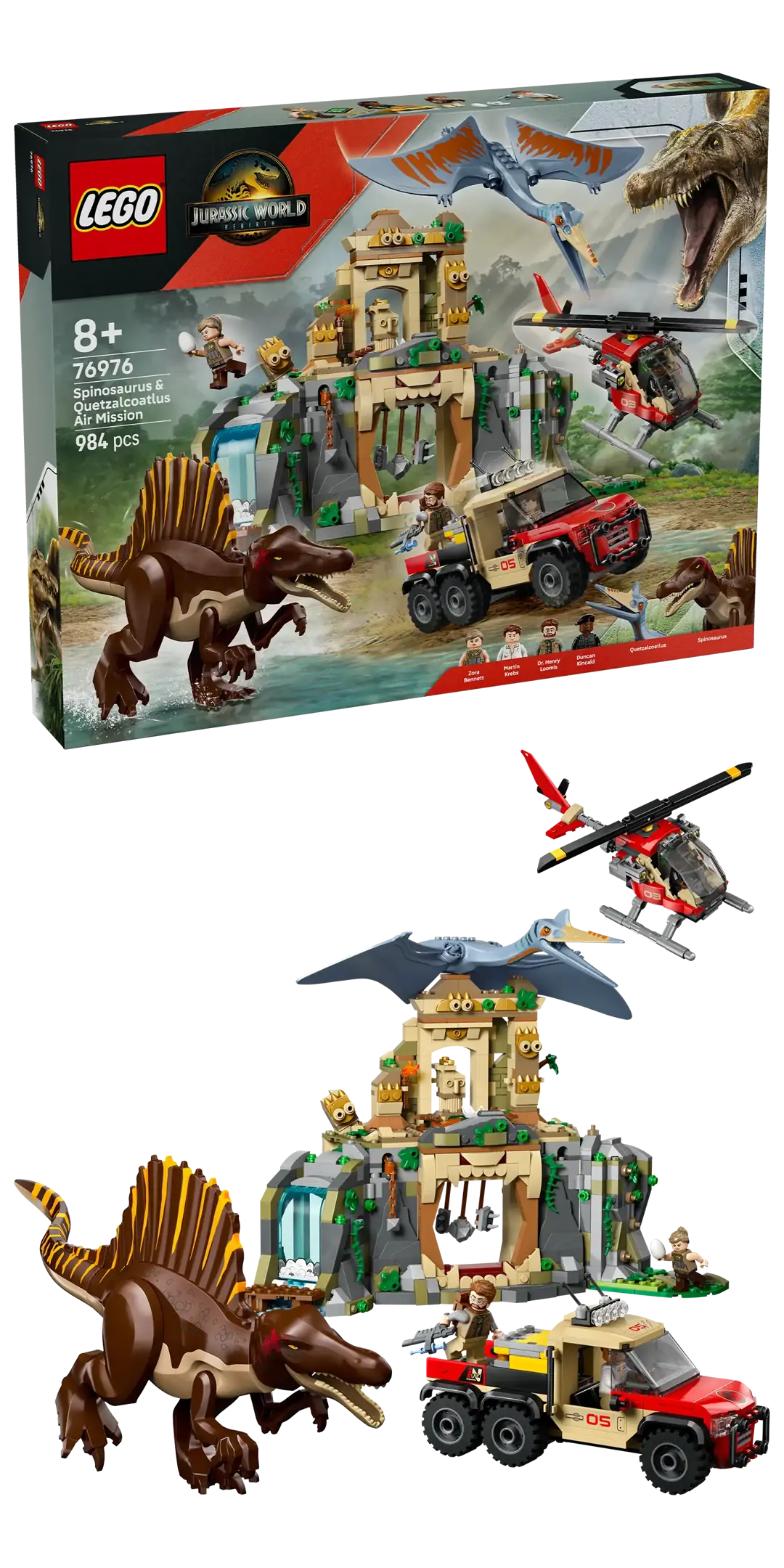 LEGO Jurassic World Spinosaurus & Quetzalcoatlus Air Mission