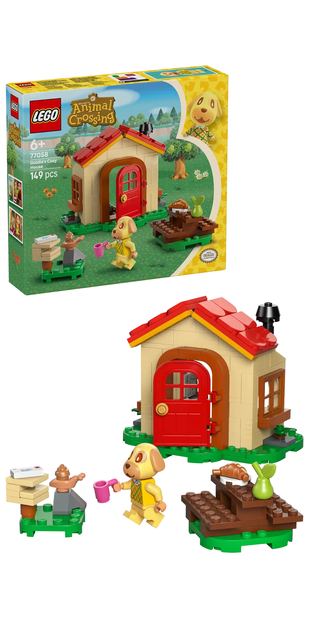 LEGO Animal Crossing Goldie's Cozy House • Set 77058