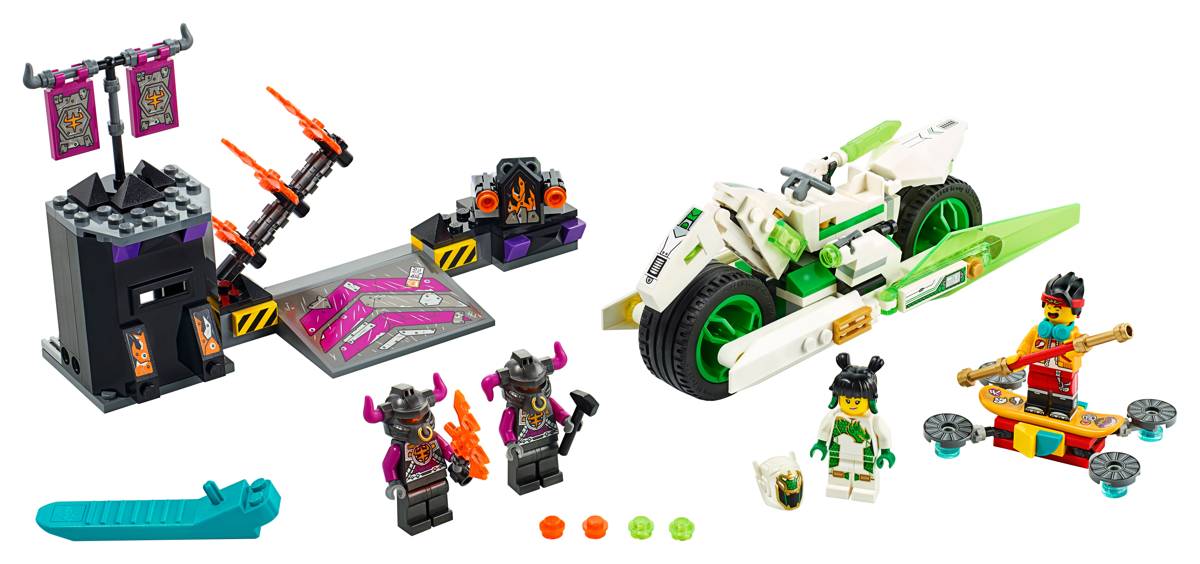 LEGO Monkie Kid White Dragon Horse Bike • Set 80006 • SetDB