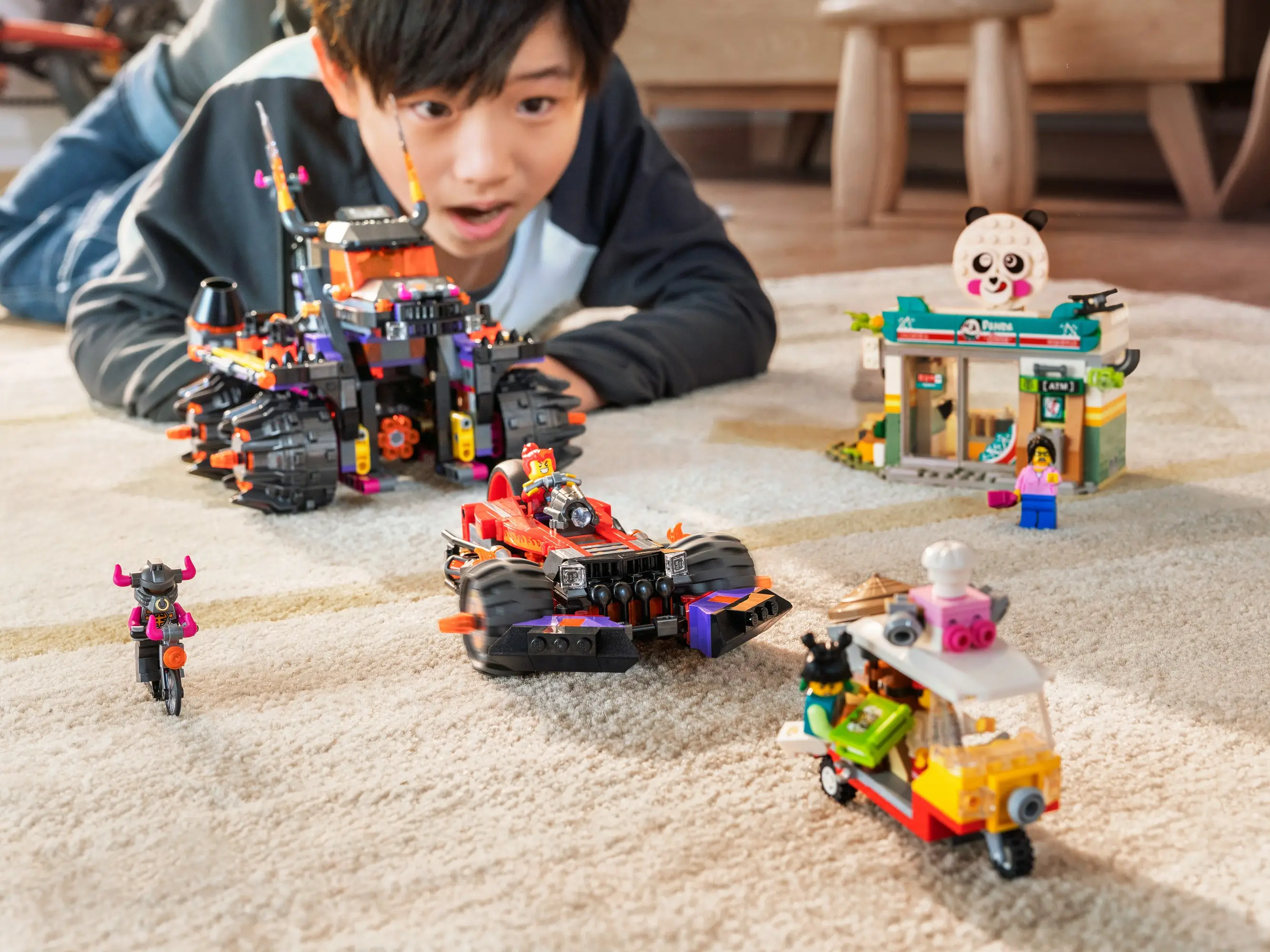 Lego red son's inferno truck sale