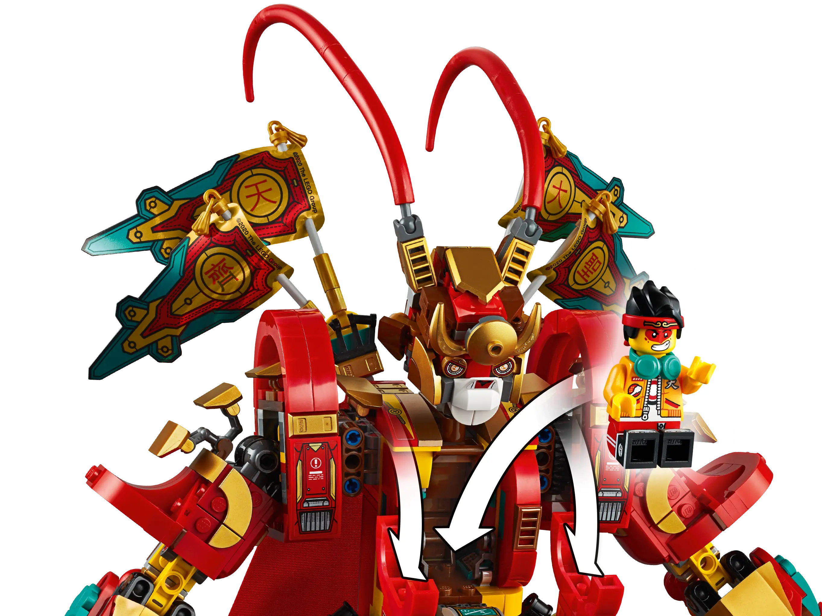 LEGO Monkie Kid Monkey King Warrior Mech Set 80012 SetDB