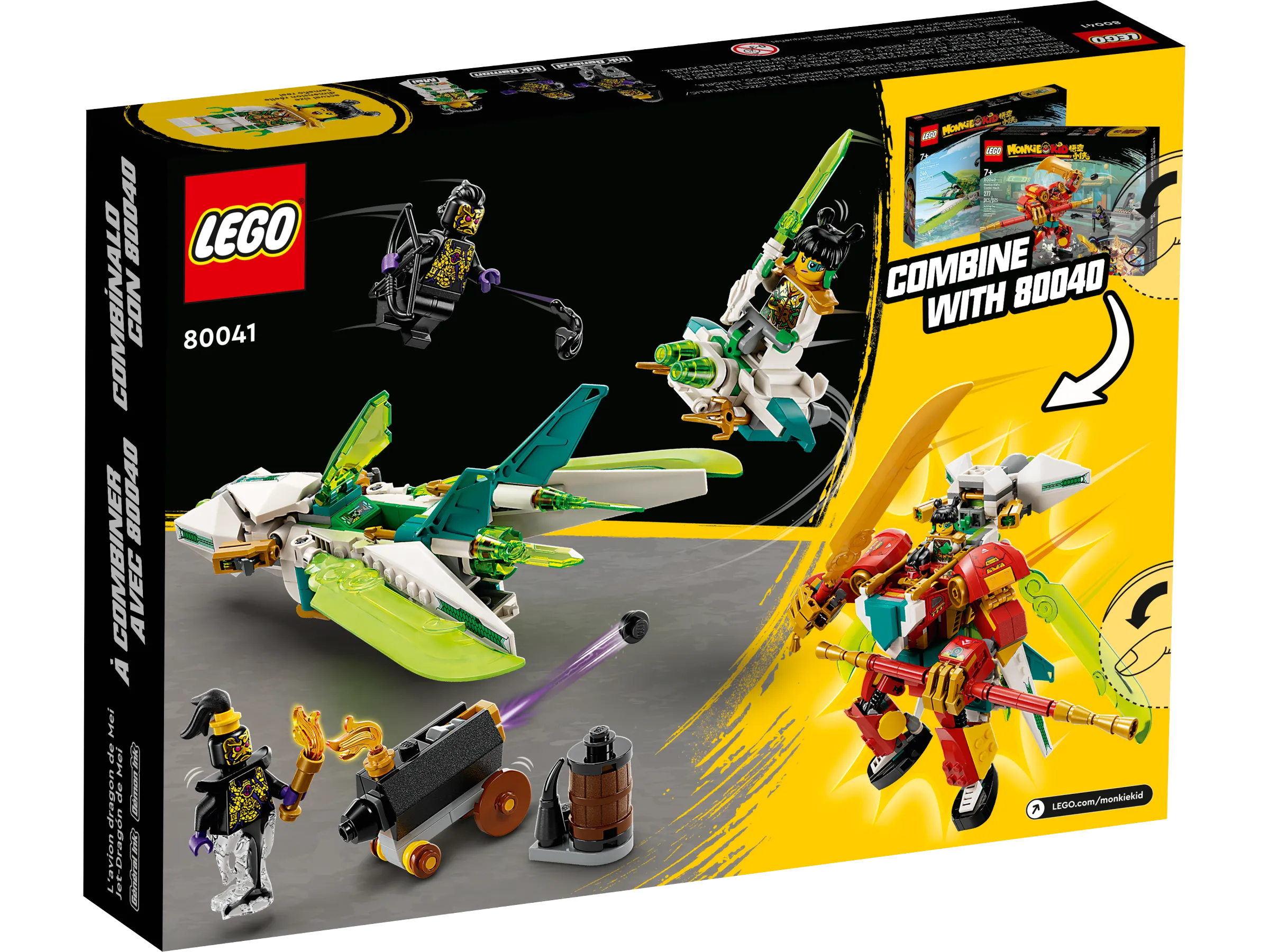 LEGO Monkie Kid Mei's Dragon Jet • Set 80041 • SetDB