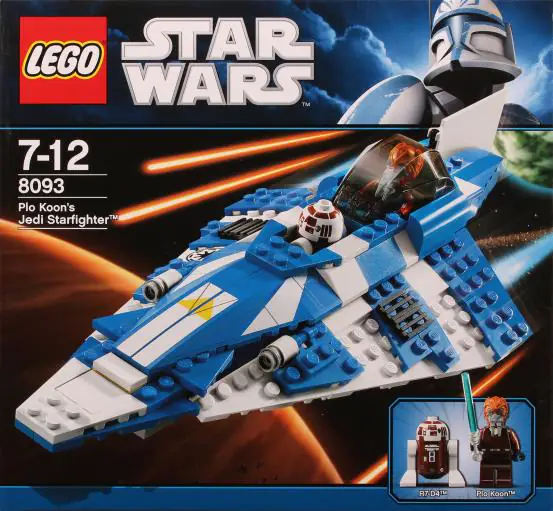 LEGO Star Wars Plo Koon's Jedi Starfighter • Set 8093