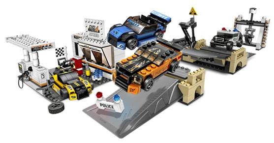 LEGO Racers Bridge Chase • Set 8135 • SetDB • Merlins Bricks