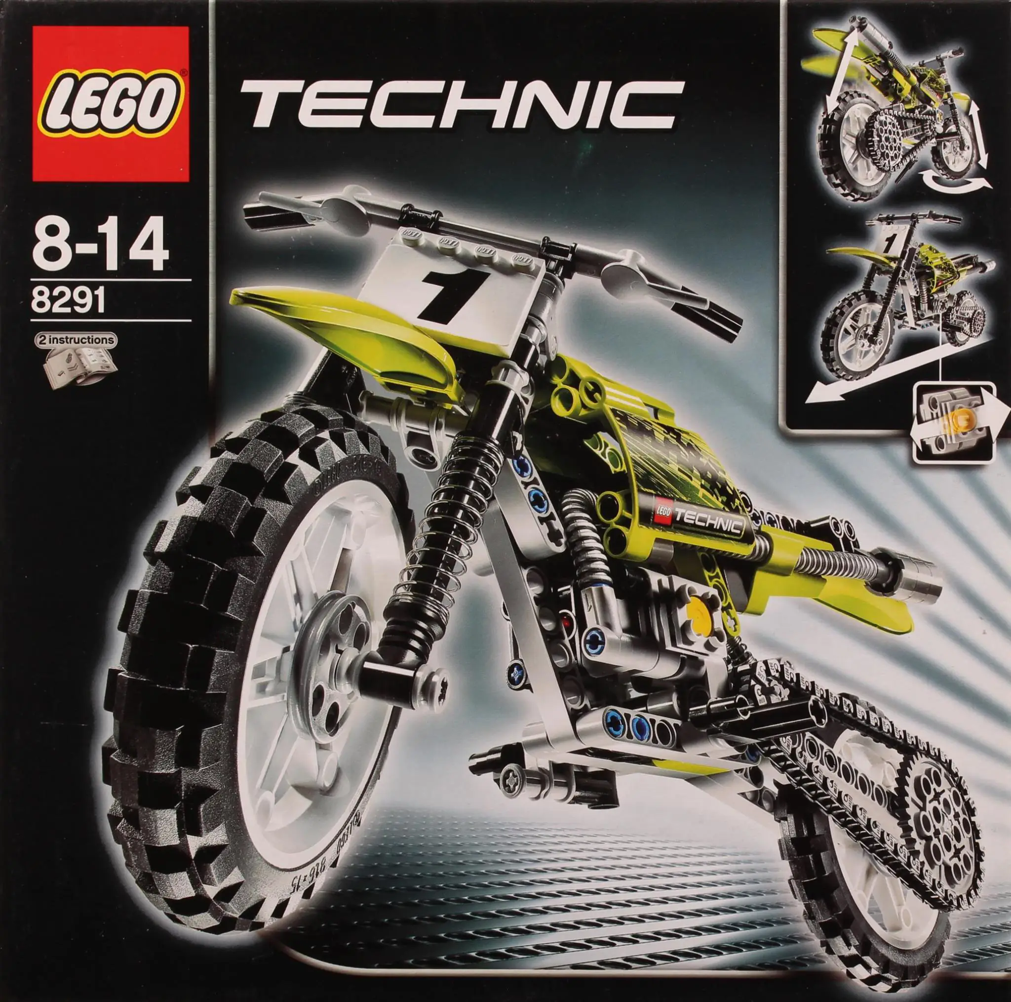 LEGO Technic Dirt Bike • Set 8291 • SetDB • Merlins Bricks