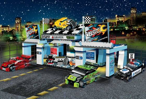 LEGO Racers Tuner Garage • Set 8681 • SetDB • Merlins Bricks