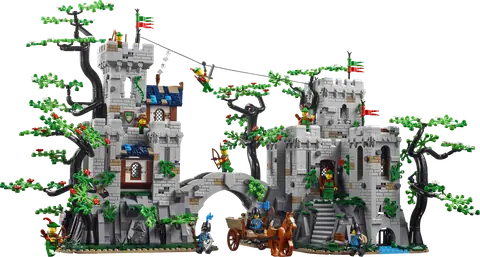 LEGO Other Forest Stronghold Forestman Red, Green Hat, Red Feather