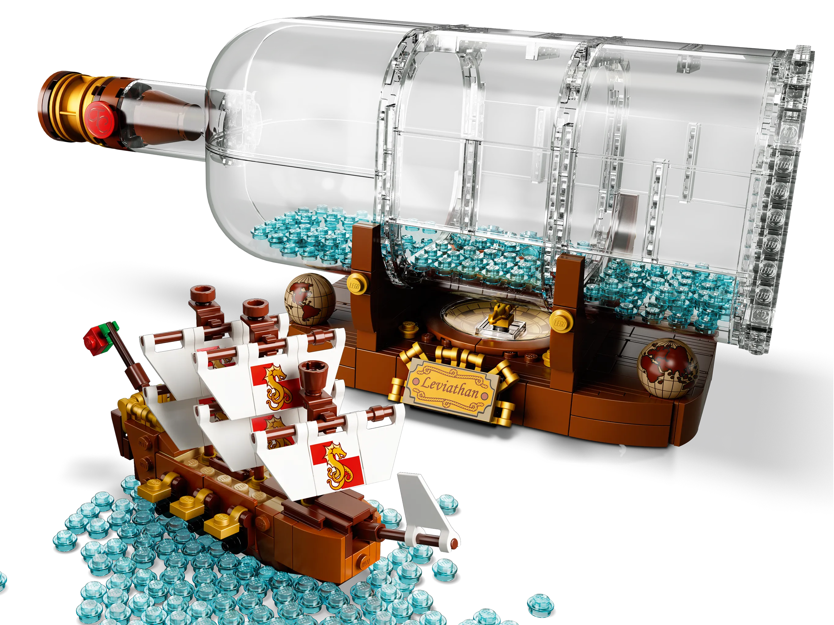 Lego bottle in a ship sale