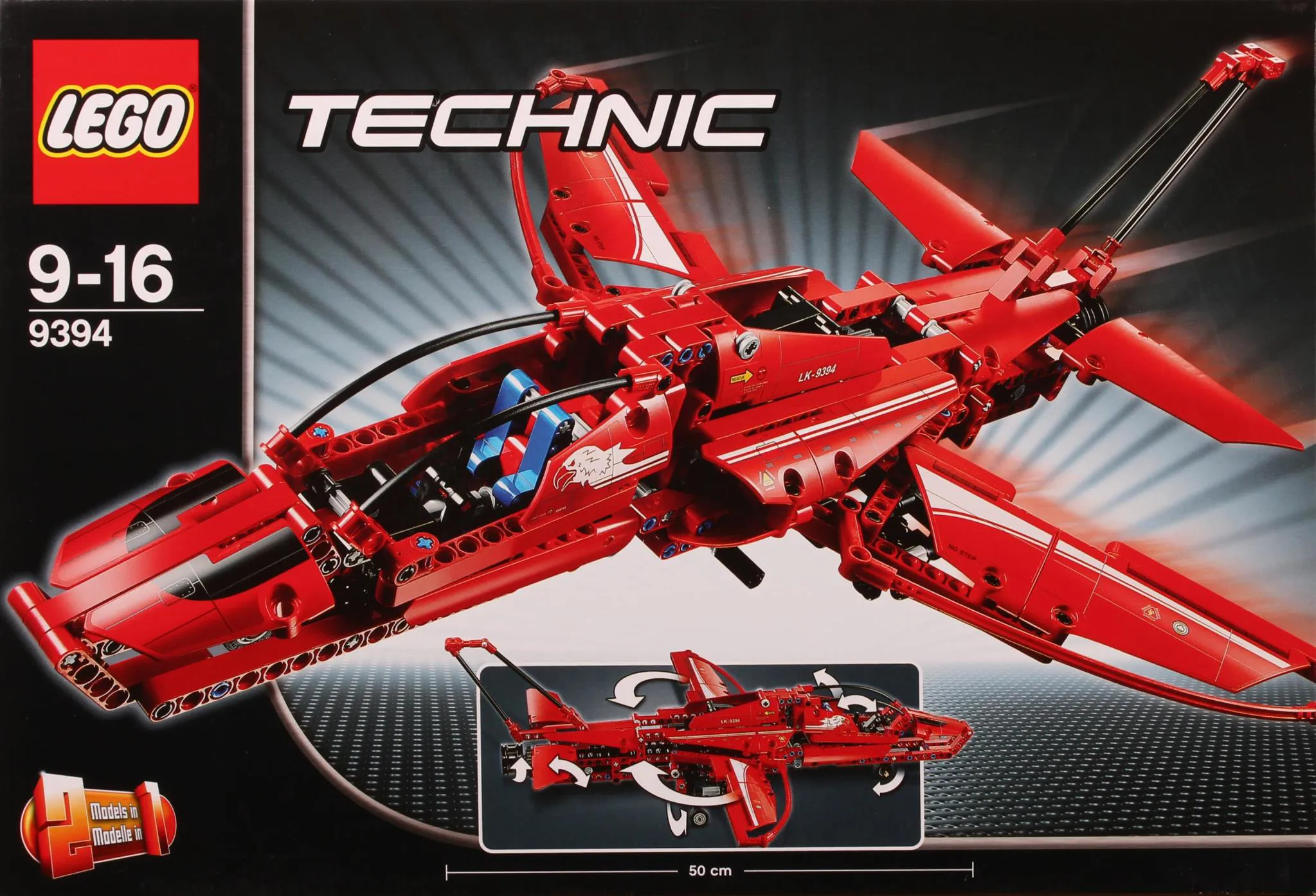 【 。。。ページ 】 LEGO Technic Jet Plane • Set 9394 • SetDB • Merlins Bricks