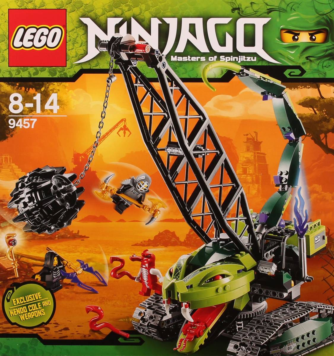 LEGO NINJAGO Fangpyre Wrecking Ball • Set 9457 • SetDB