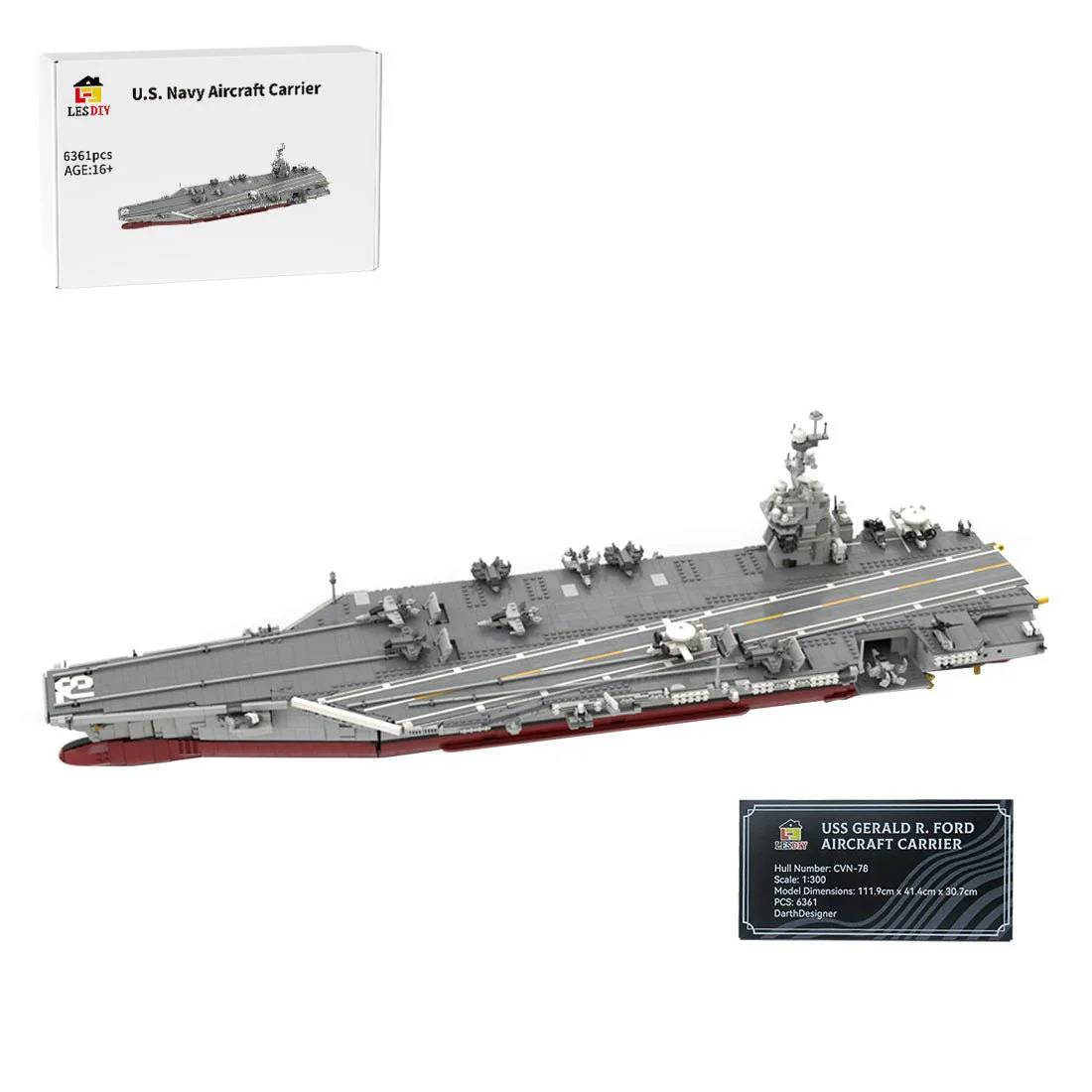 LesDiy Gerald R. Ford • Aircraft Carrier • Set 3583925