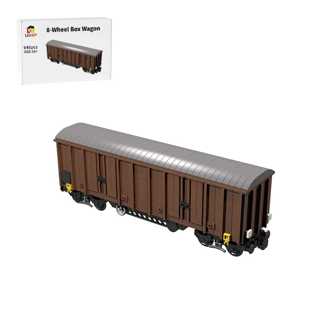 LesDiy 8-Wheel Box Wagon • Set 3601176 • SetDB