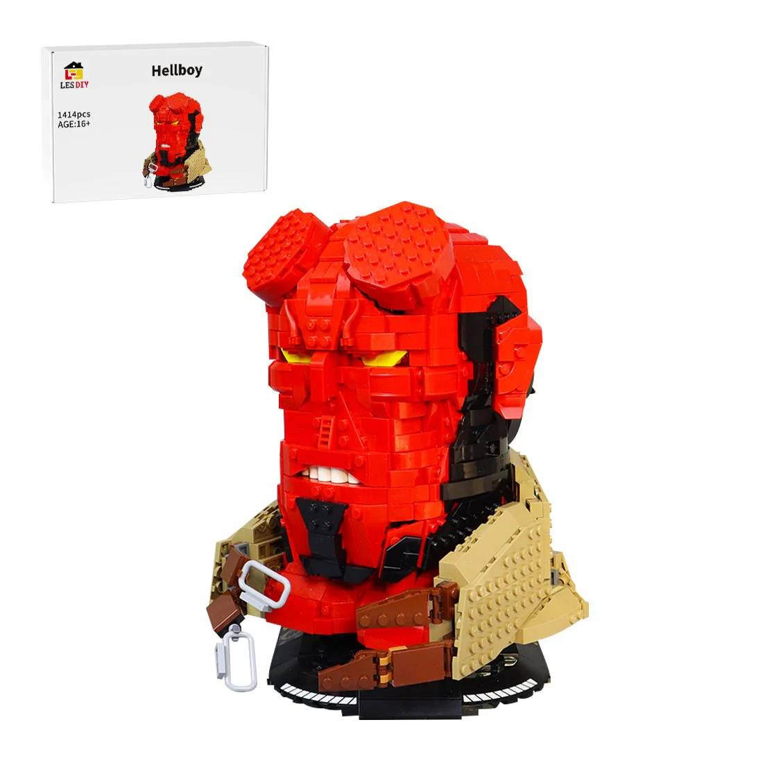 LesDiy + The Red HellBoy Bust • Set 3642453 • SetDB