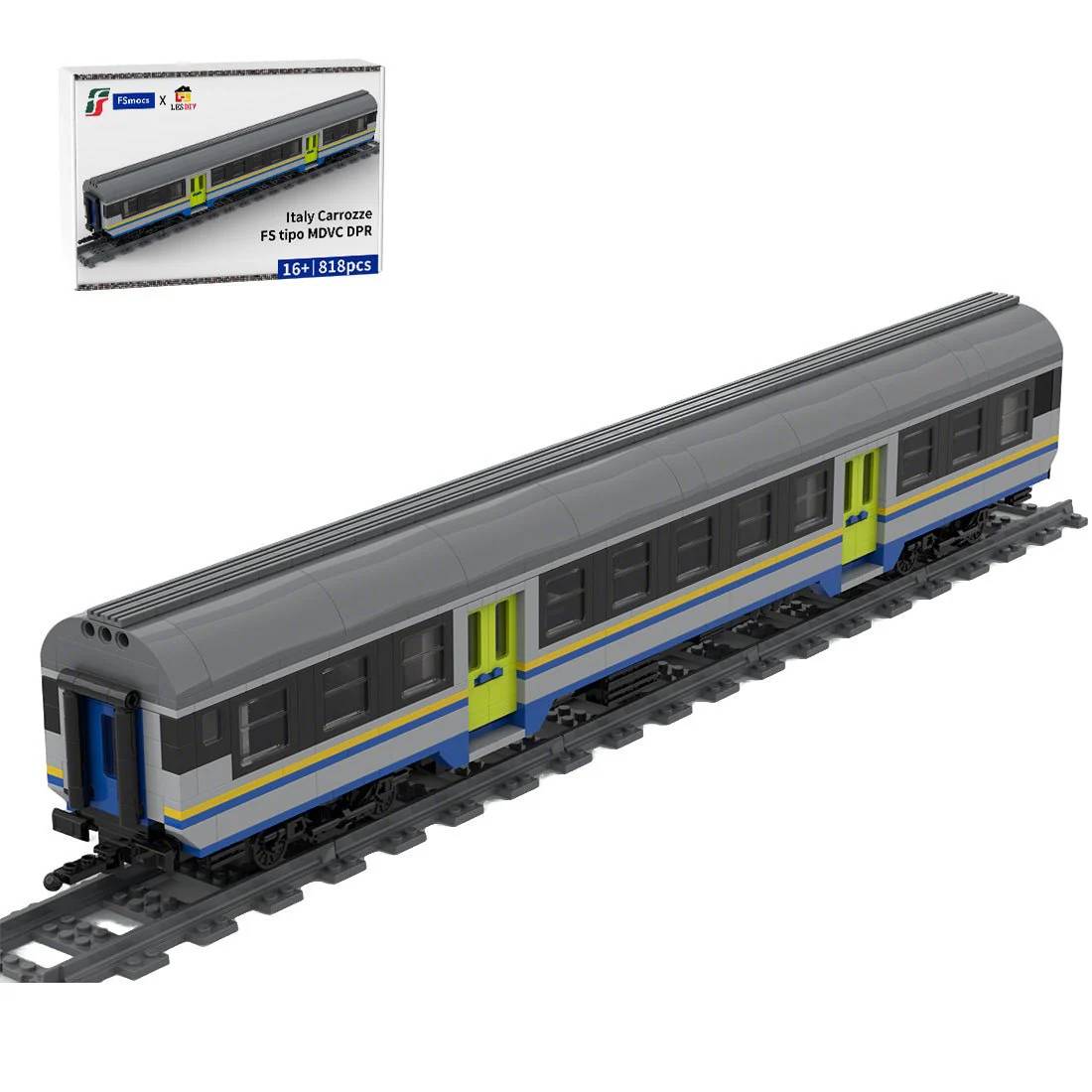 LesDiy Italy MDVC Carriage DPR Train • Set 3666527 • SetDB
