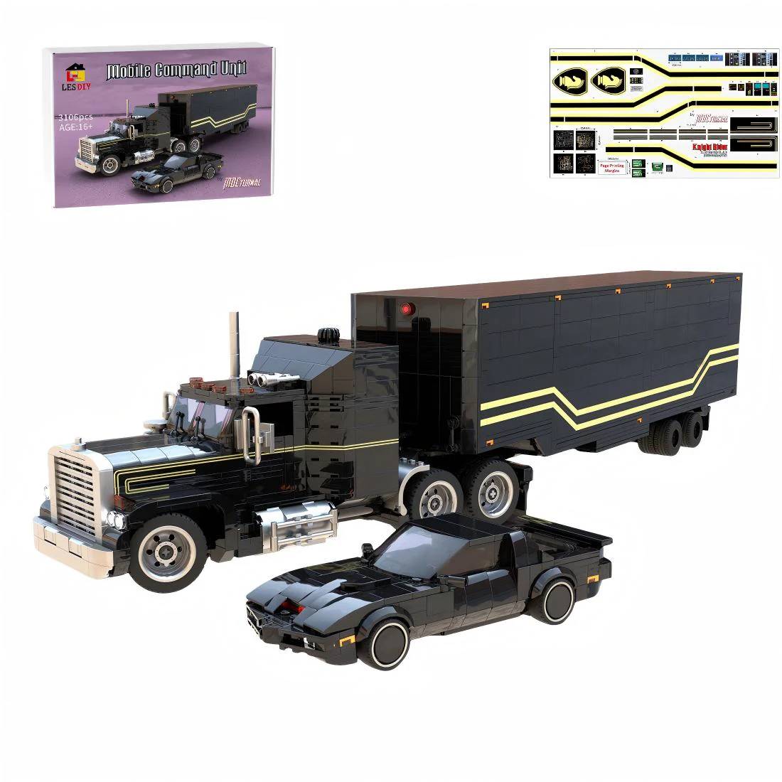 LesDiy MOCturnal Knight Rider KITT And the FLAG Mobile Command Unit