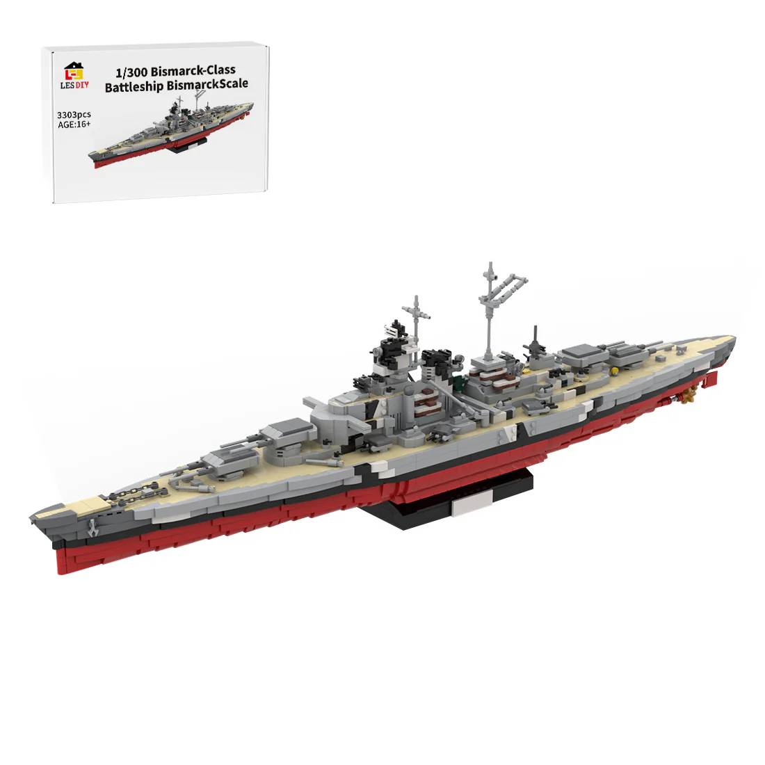 LesDiy Bismarck-Class Battleship • Set 3700241 • SetDB