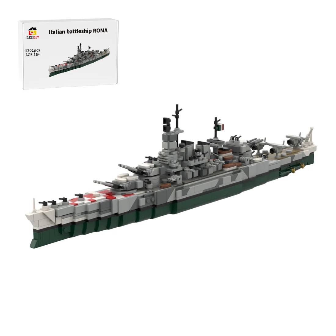 LesDiy Italian battleship ROMA • Set 3707411 • SetDB