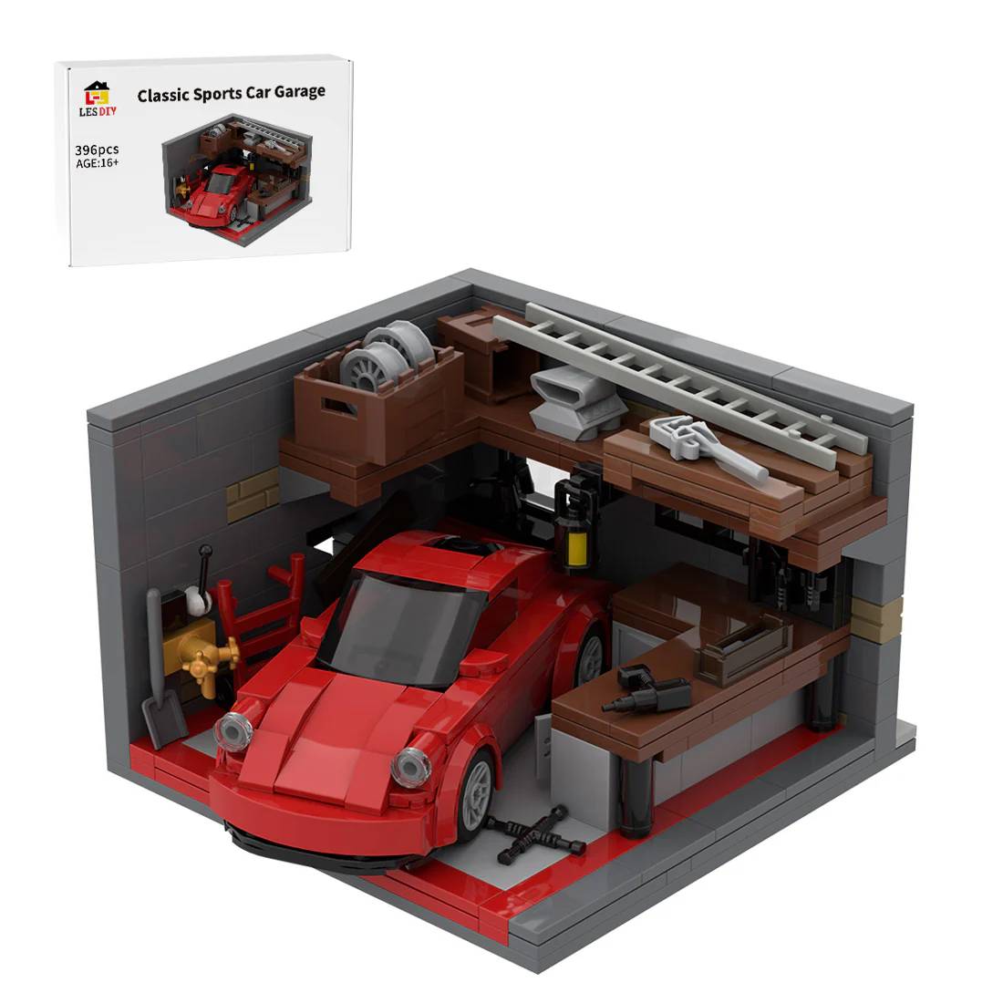 LesDiy Classic Sports Car Garage • Set 3723323 • SetDB