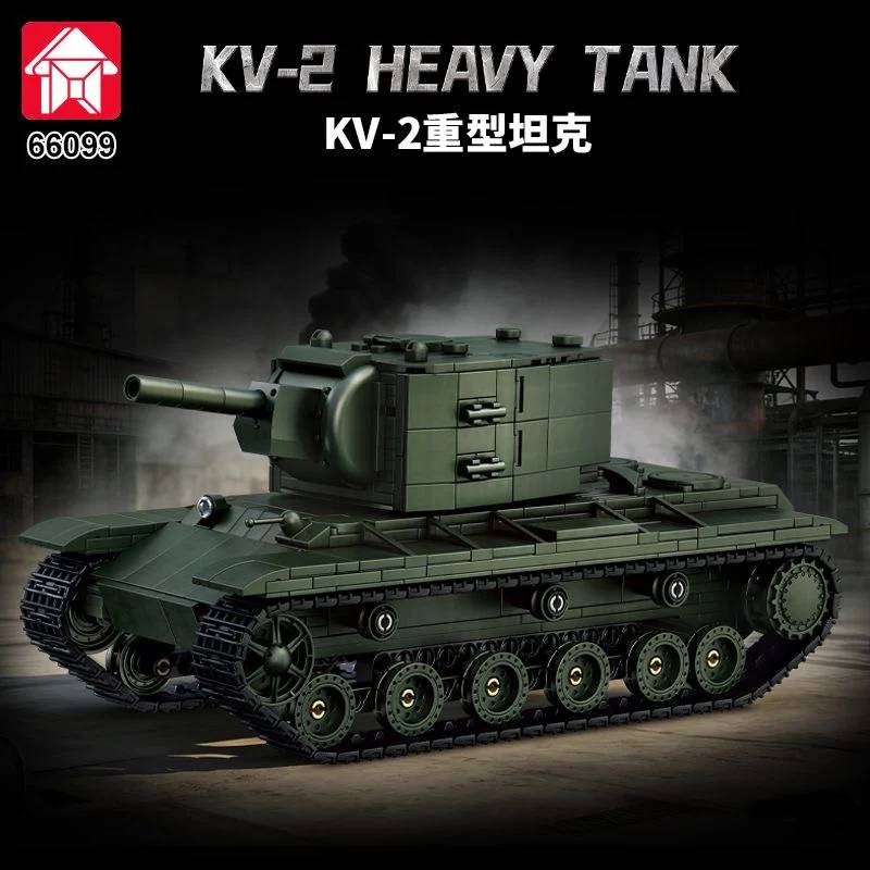 LEYI KV-2 Heavy Tank • Set 66099 • SetDB • Merlins Bricks
