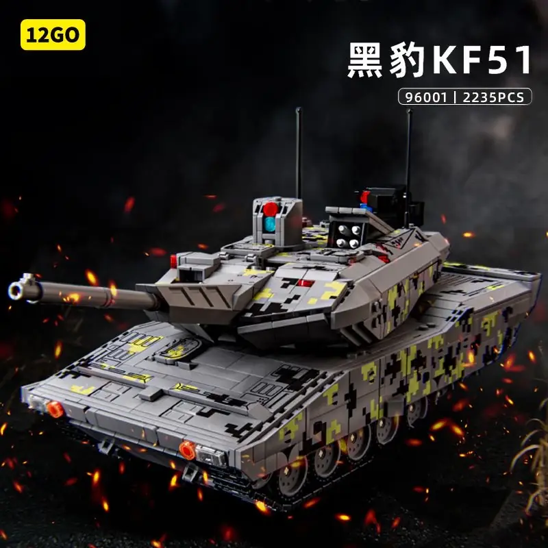 LEYI KF51 Panther Tank • Set 96001 • SetDB • Merlins Bricks
