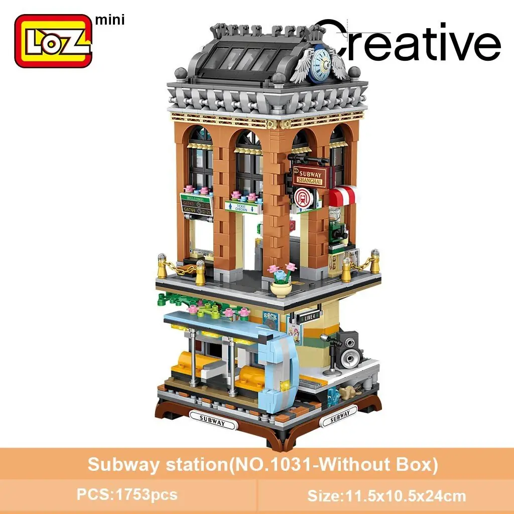 LOZ European-Style Subway Station • MINI BLOCKS • Set 1031