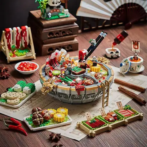 LOZ Sichuan Hot Pot • MINI BLOCKS • Set 1072 • SetDB