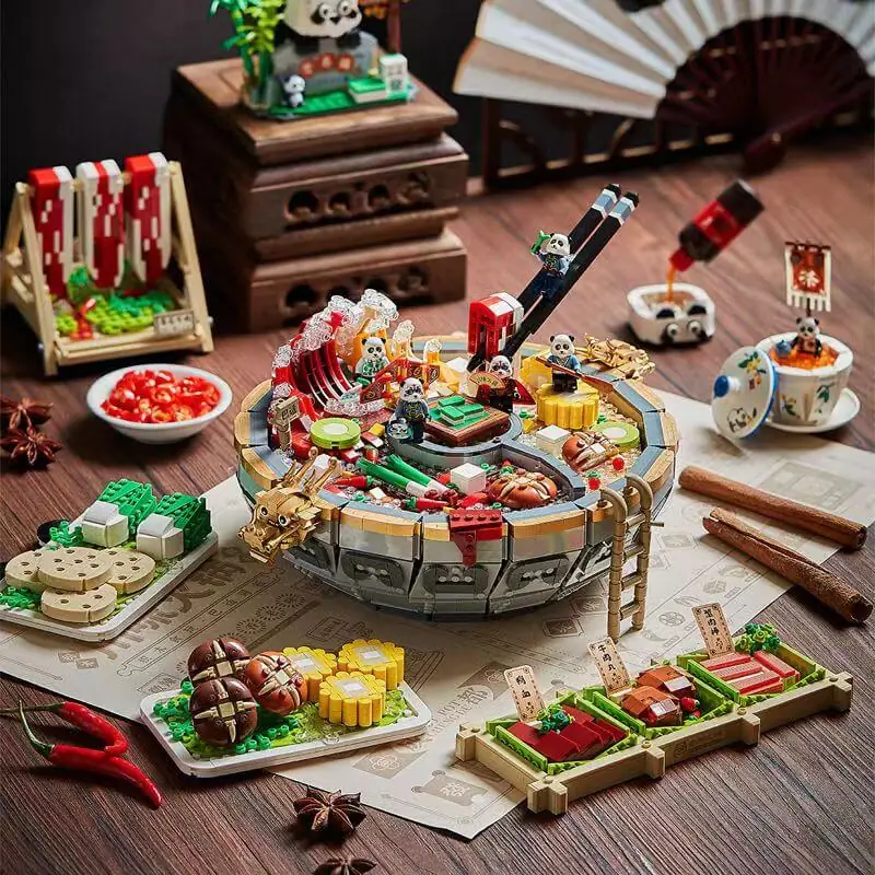 LOZ Sichuan Hot Pot • MINI BLOCKS • Set 1072 • SetDB