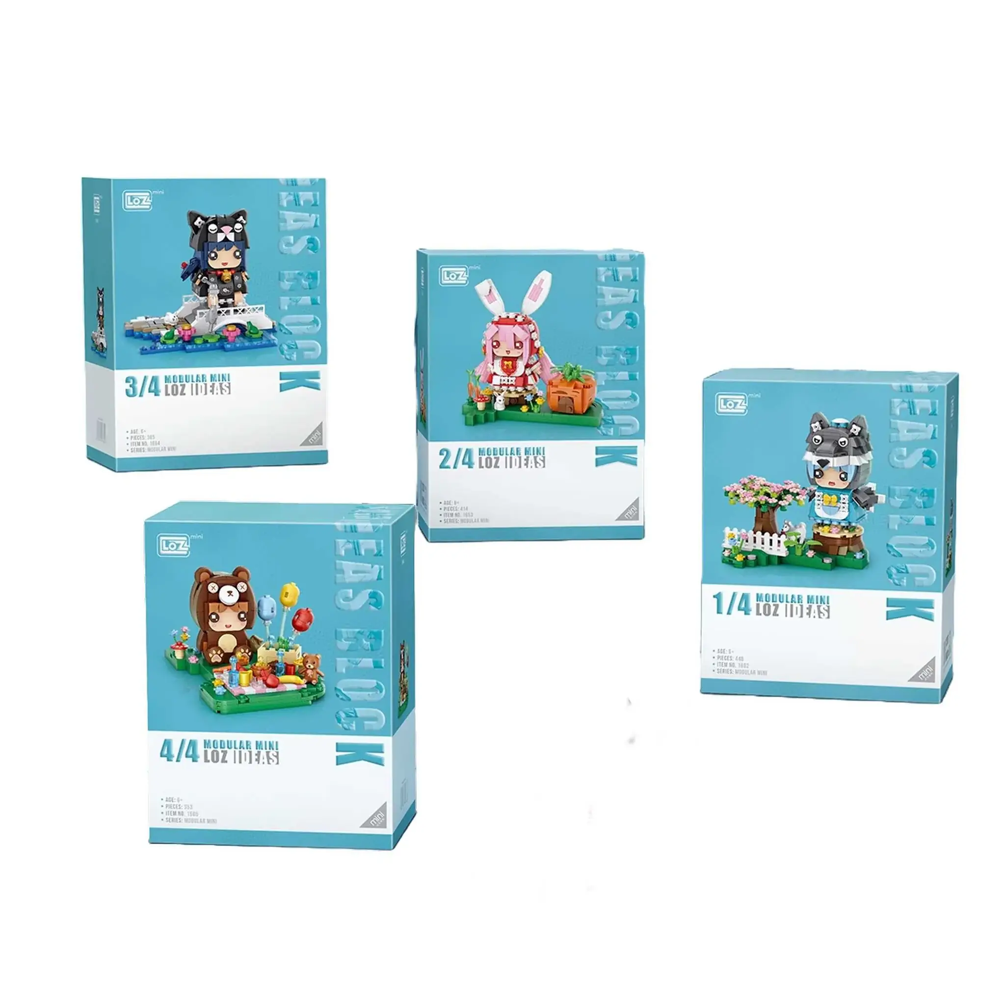 LOZ Fairy Tale Animal Cat Girl • MINI BLOCKS • Set 1664