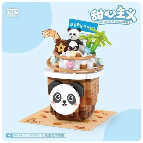 LOZ Panda milk tea • DIAMOND BLOCKS • Set 8811 • SetDB