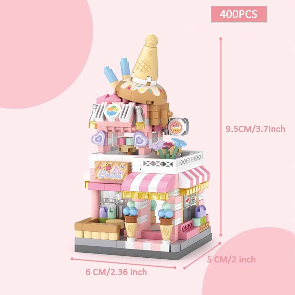 LOZ Ice Cream Shop • MINI BLOCKS • Set 8813 • SetDB