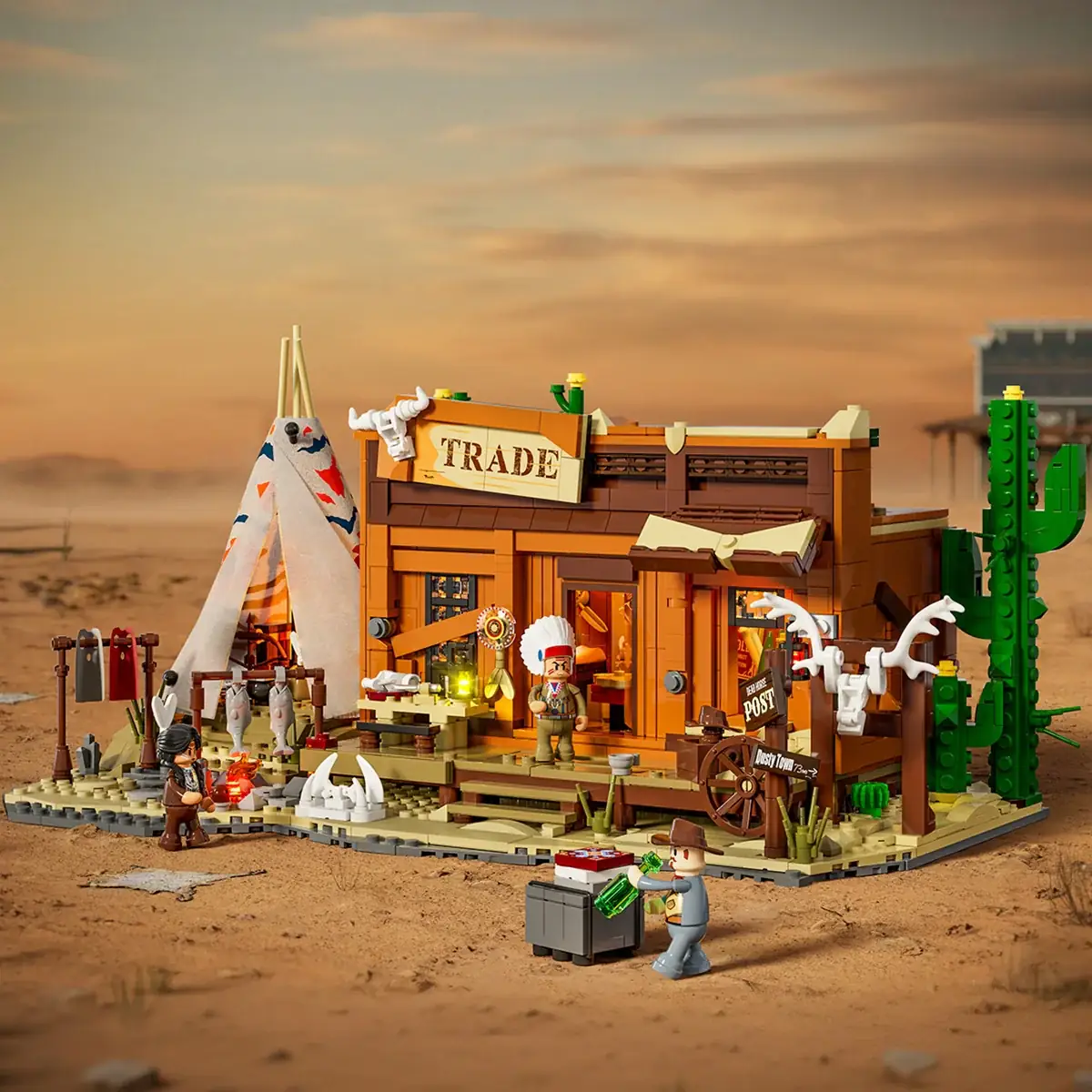Lumibricks Western Fur Trading Post • Set 14018 • SetDB