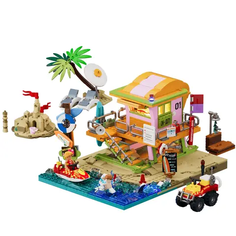 Lumibricks Beach Lifeguard Tower • Set 18008 • SetDB