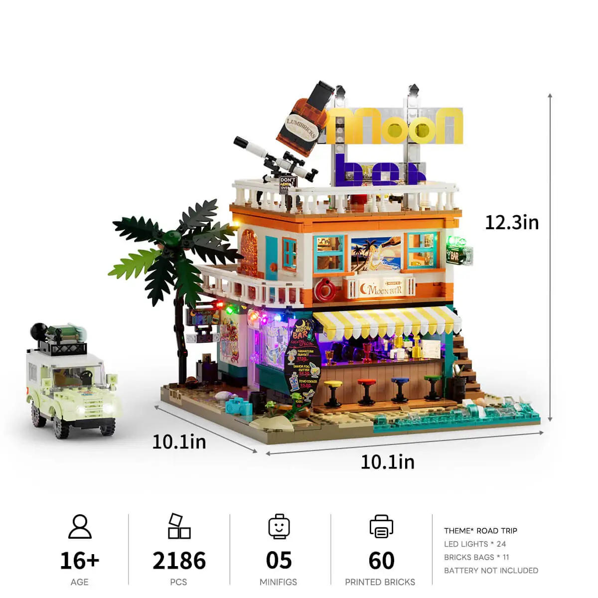 Lumibricks Moon Bar • Set 18009 • SetDB • Merlins Bricks