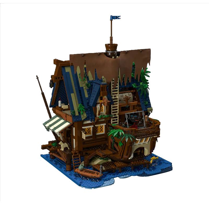 5.7/35L ツインフィン ビルト ブロウフィッシュ Lumibricks (Funwhole) Medieval Pier Inn • Set F9011 • SetDB