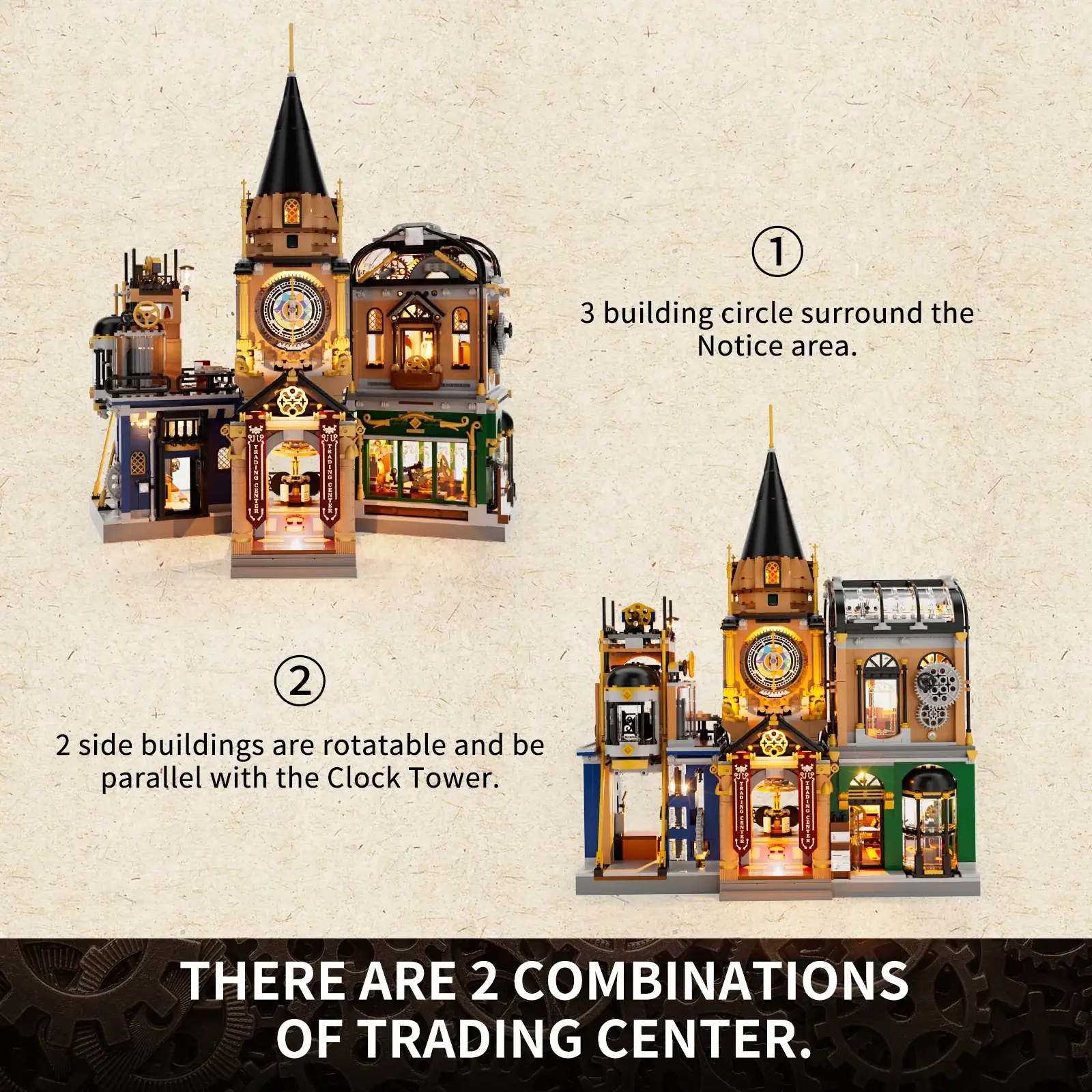 Lumibricks (Funwhole) Steampunk Trading Center • Set F9017