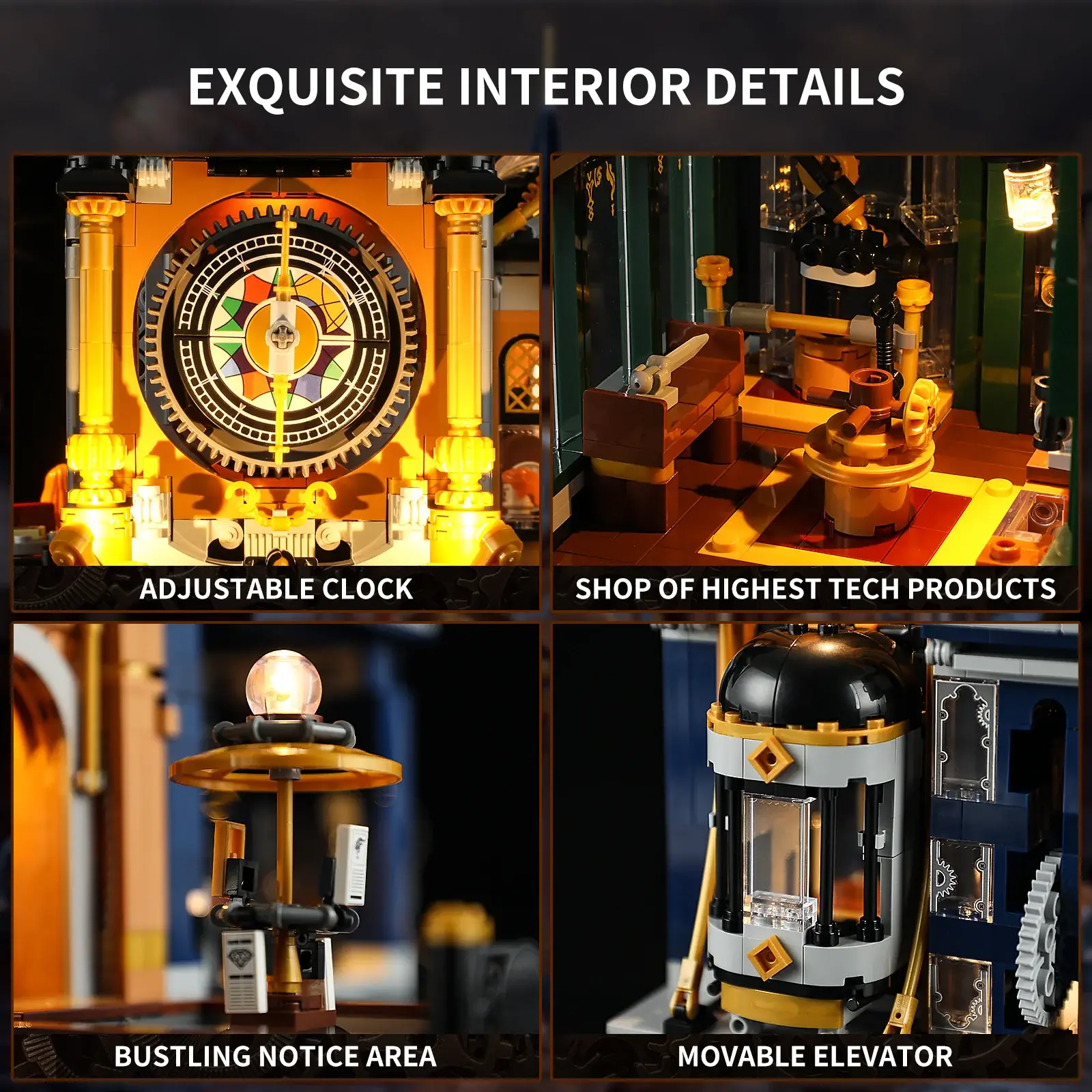 Lumibricks (Funwhole) Steampunk Trading Center • Set F9017