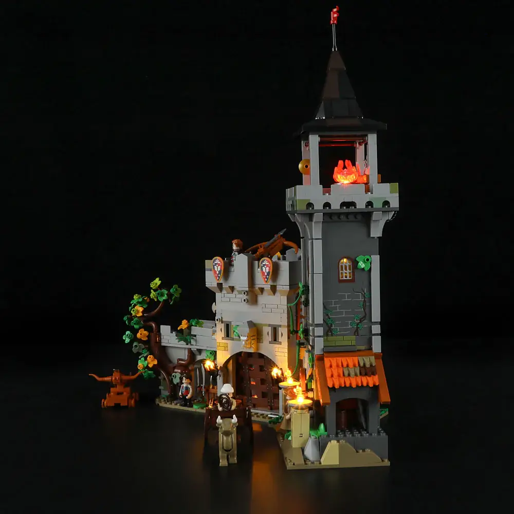その他 FunWhole Medieval Watchtower Amazon.com: FUNWHOLE Medieval Watchtower Lighting Building-Bricks